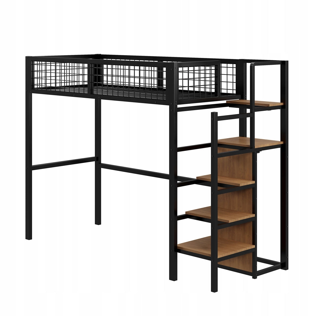 Letto a castello in metallo 90x200 cm - Xylo - Colore nero