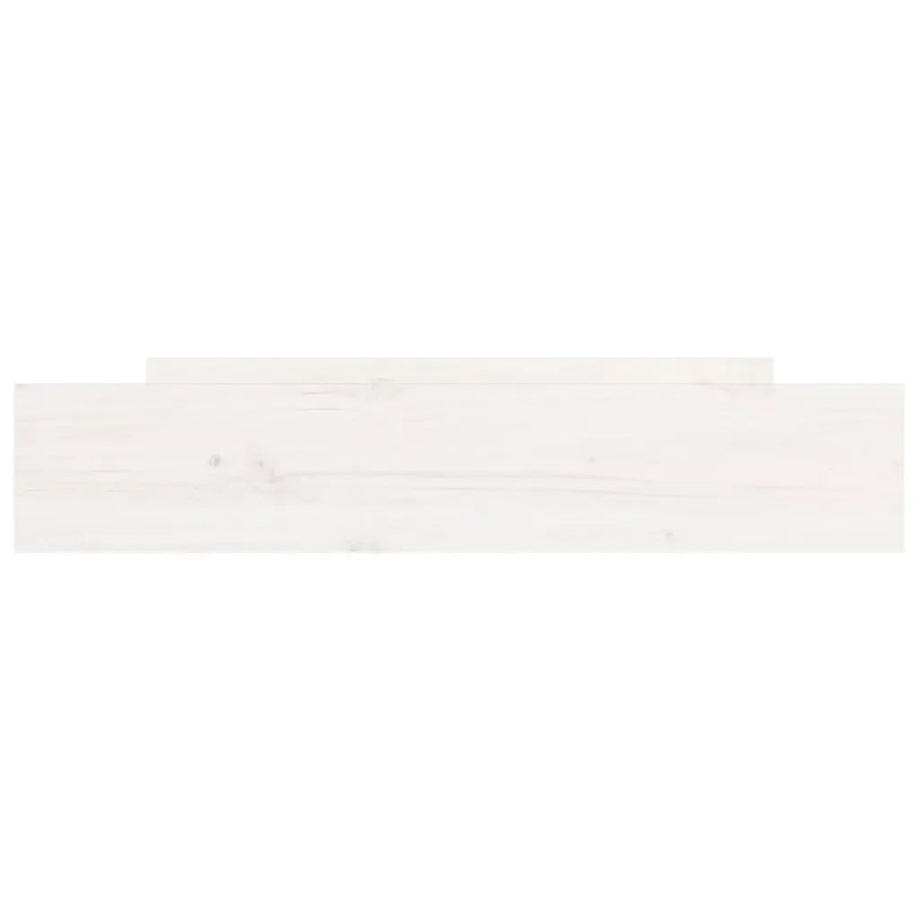 Cassettoni da Letto 2 pz Bianchi in Legno Massello di Pino 814975