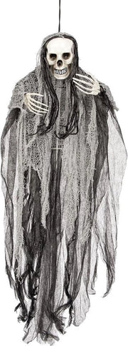 Decorazione di Halloween - Decorazione di Halloween Grim Reaper 90 cm Tema horror della Morte minacciosa per il festival di 12 anni