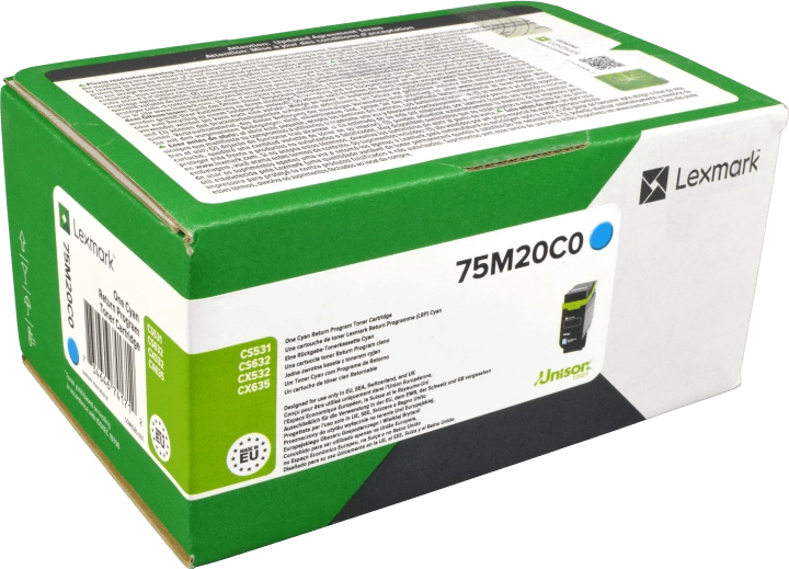 ORIGINAL Lexmark toner ciano 75M2XC0 CS632/CX635 ~11700 Seiten