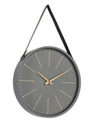 Orologio da Muro 40x6x66 cm Timeline in Legno Grigio