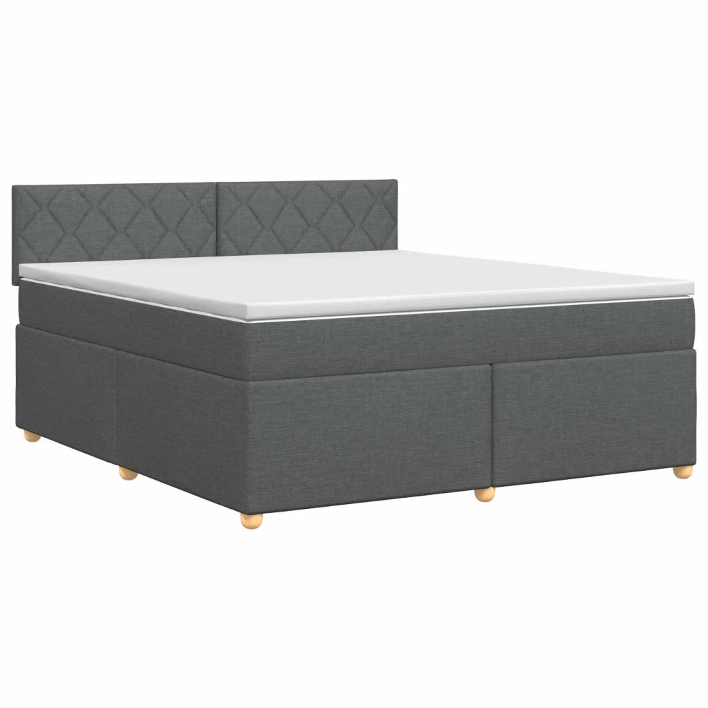 Letto box spring con materasso Grigio Scuro 160 x 200 cm 3451001