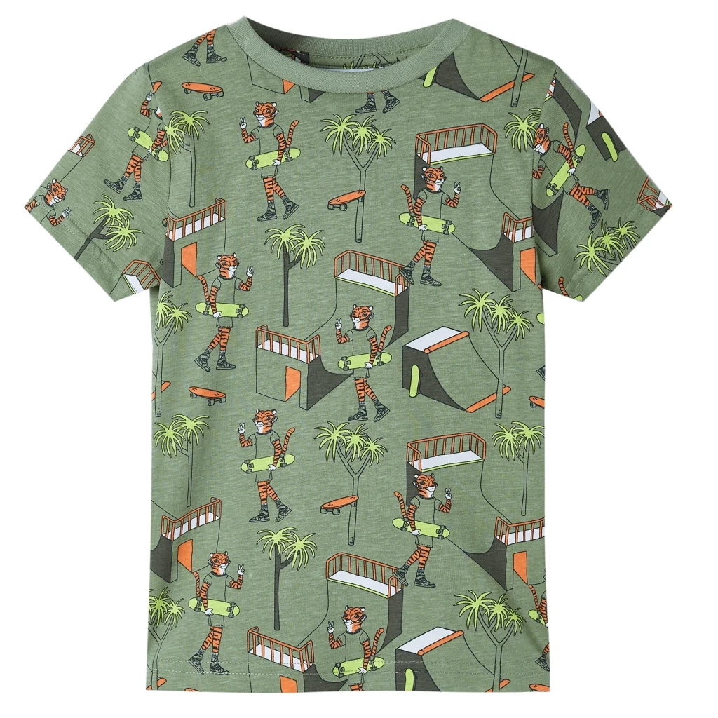 Pigiama Bambino Maniche Corte Cachi Chiaro 116 CFW7425994