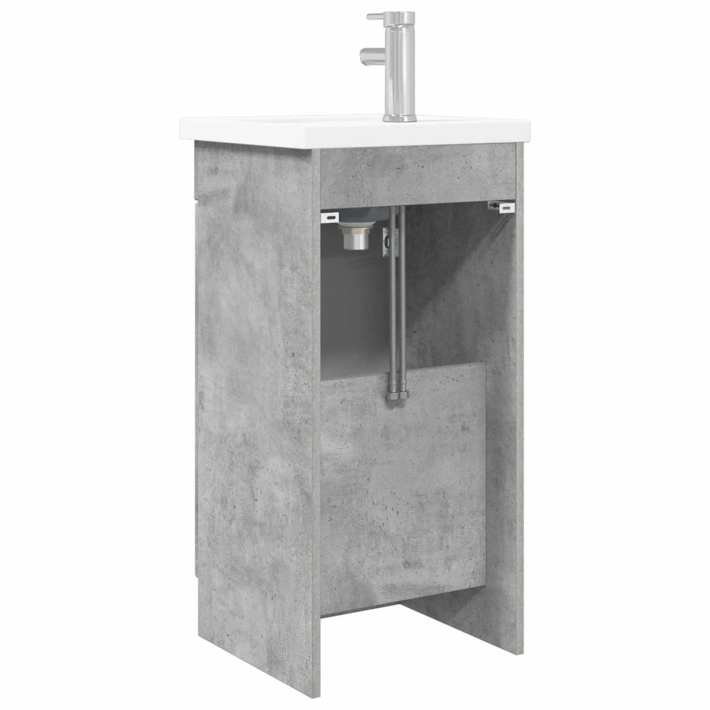 Mobile da bagno con lavabo Grigio Cemento 42 x 40 x 84,5 cm 890087