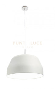 MUG LAMPADARIO A SOSPENSIONE 3 LUCI GRANDE IN METALLO CREMA ATTACCO E27 D.56CM