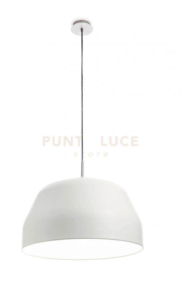MUG LAMPADARIO A SOSPENSIONE 3 LUCI GRANDE IN METALLO CREMA ATTACCO E27 D.56CM