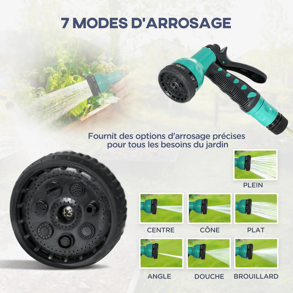 Avvolgitubo da Parete Automatico 30m ¨C Xylo ¨C Verde ?15mm Retrattile per Giardino