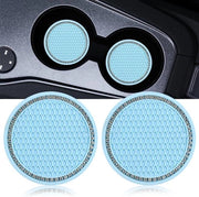 Onderzetters universali per auto con pietre stradali Antislip, resistente a elevate temperature - Per caffè, tè, bevande - Decorazione interno auto - Blu