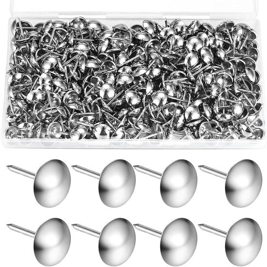 320 Stuks Spilloni e Pads per Sedie, Letti e Decorazione - 11x17mm Argento