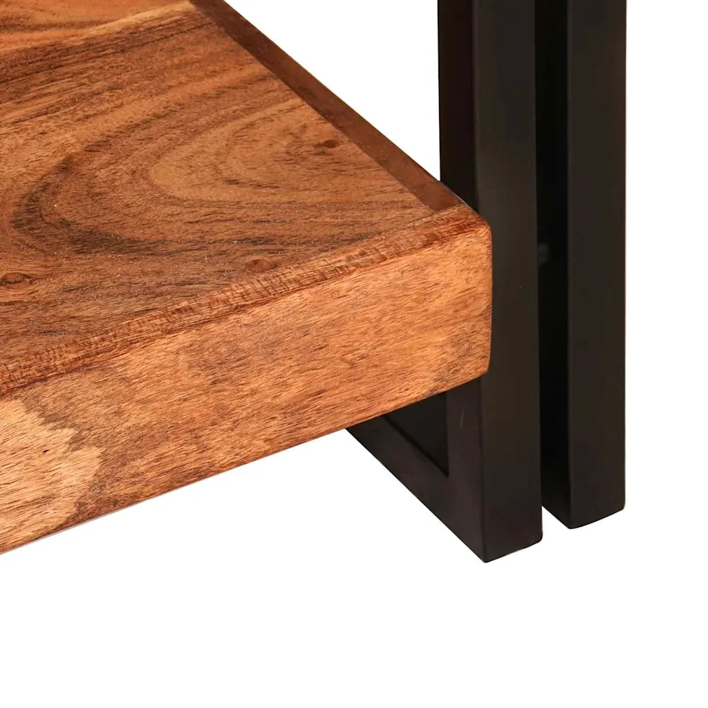 vidaXL Tavolo consolle 90 x 33 x 75 cm legno massello di acacia