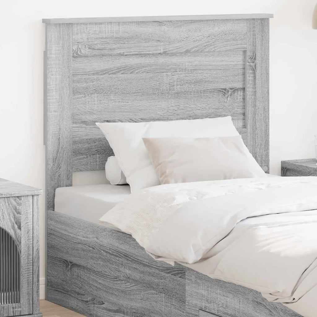 Testiera-Testata-Testiera Decorativa Grigio Sonoma 75 cm Legno multistrato 788911