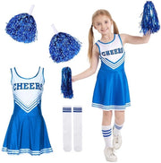 Costume da cheerleader con pomponi - Disponibile in 3 taglie