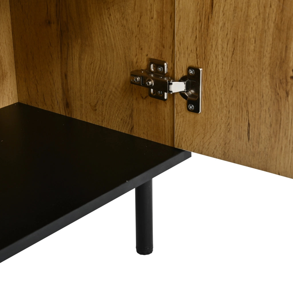 Sideboard moderno con 3 ante e motivo ondulato