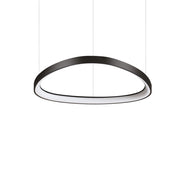 Lampadario A Sospensione Contemporaneo Gemini Metallo Nero Led 48W 3000K Ip20