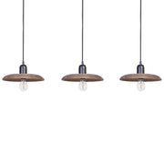 Lampada a sospensione in legno di mango scuro con paralume in legno naturale Plafoniera in stile boho Accessori per la casa fatti a mano