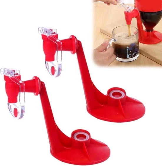 Dispensatore di acqua 2 litri per bar e festa in casa - Fontana per cola e bevande - Macchina per bere acqua in posizione invertita.
