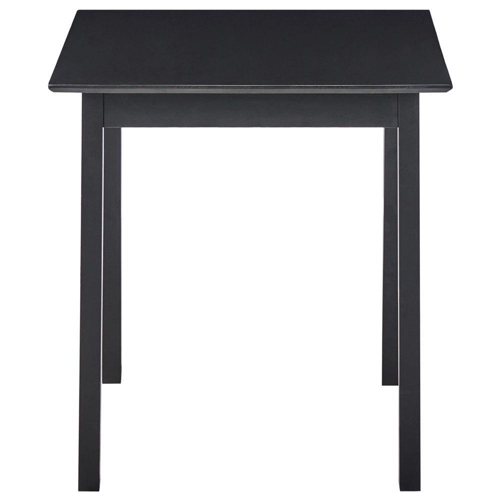 Tavolo da pranzo in legno di pino nero 75x75 cm, design minimalista scandinavo, tavolo da cucina