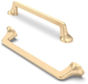 Maniglia di supporto per mobili - Messing lavorato a mano - 10 pezzi - 128 mm di distanza
