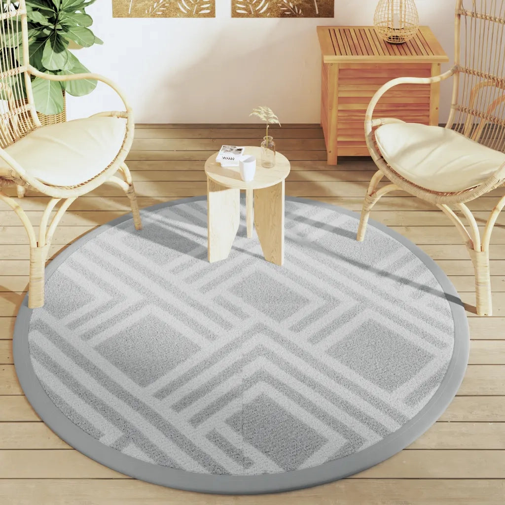 Tappeto da Esterno ARAKIL Grigio ?160 cm in PP CFW5783681