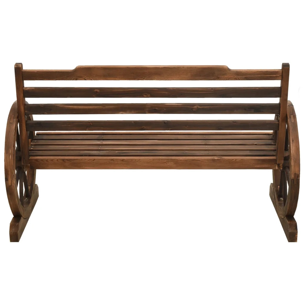Panchina da Giardino 112 cm in Legno Massello di Abete 313891