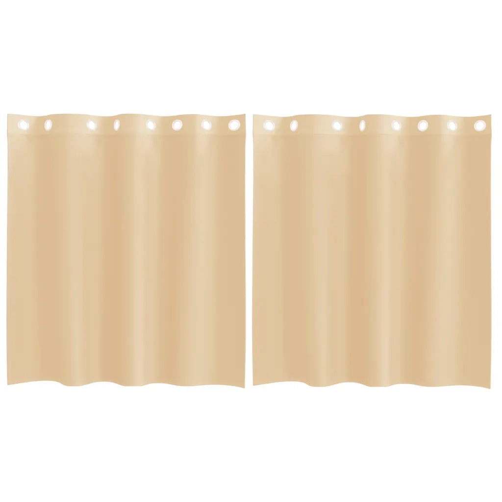Tende in Voile con Occhielli 2 pz Sabbia
