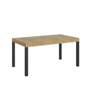 Tavolo allungabile 160/420x90 cm Everyday Premium colore quercia natura gambe antracite