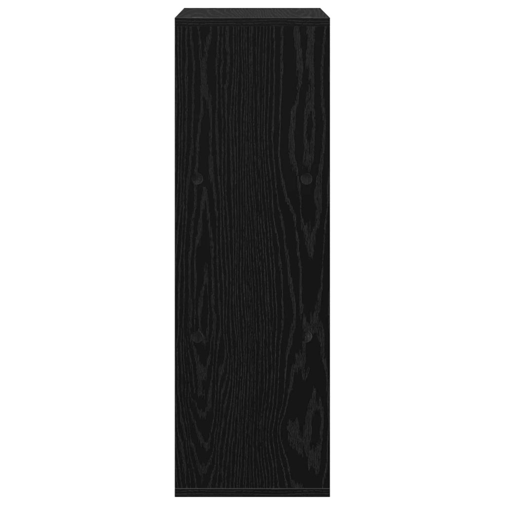 Credenza con cassetto Rovere Nero 30,5 x 27 x 84,5 cm