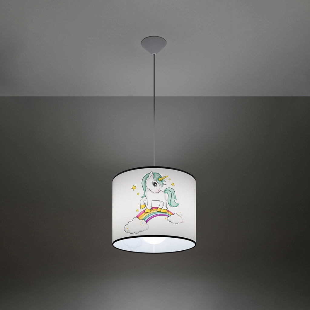 Lampada a sospensione bimbi Unicorn Ø30 E27 15W Pure Lume