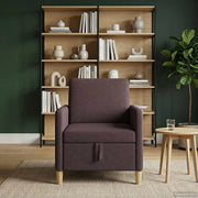 Divano con Storage Marrone Scuro 72 x 78 x 87 cm Poliestere 42036867