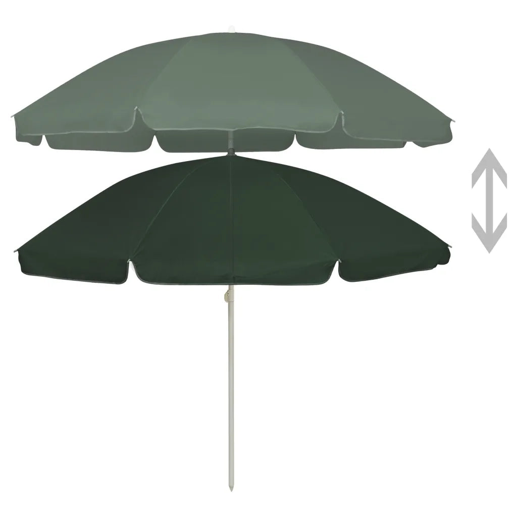 Ombrellone da Spiaggia Verde 240 cm