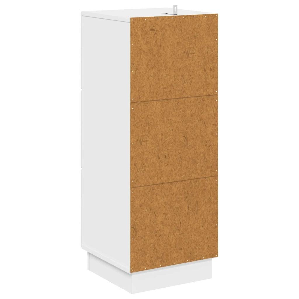 Mobile con Cassetti Bianco Lucido 33 x 34,5 x 87 cm