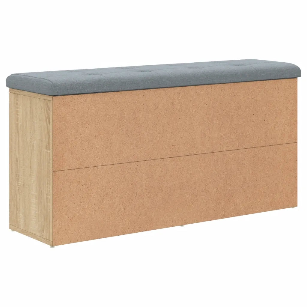 Panca Porta Scarpe-Sgabello-Panca Scarpiera Rovere Sonoma 102x32x50 cm Legno Multistrato 446491