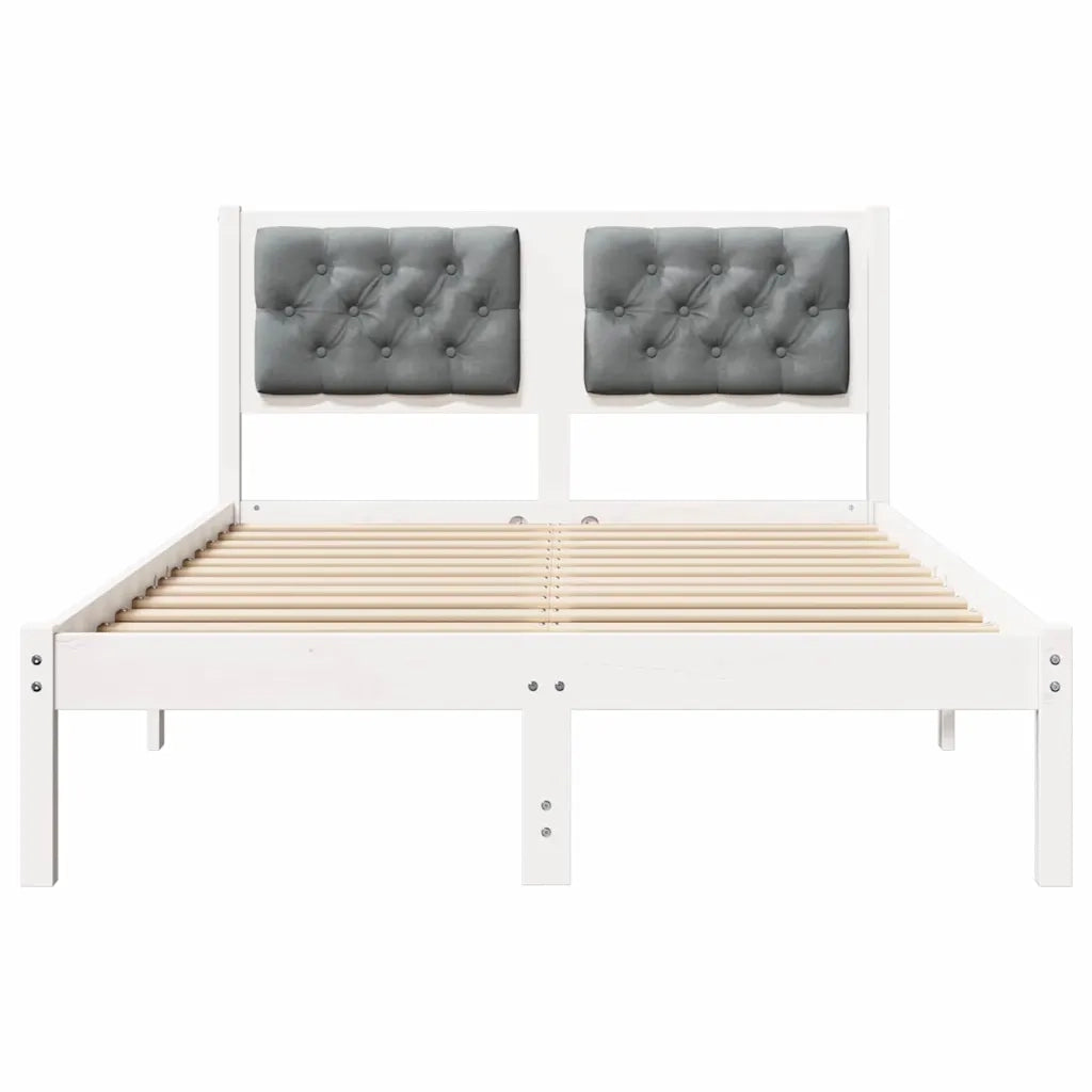 Struttura del letto Grigio chiaro 120 x 200 cm Pino massello 878193