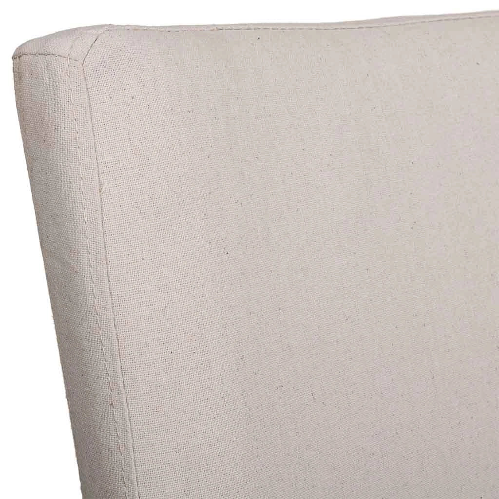 Sedia in legno imbottita panna 49x48x42/102h