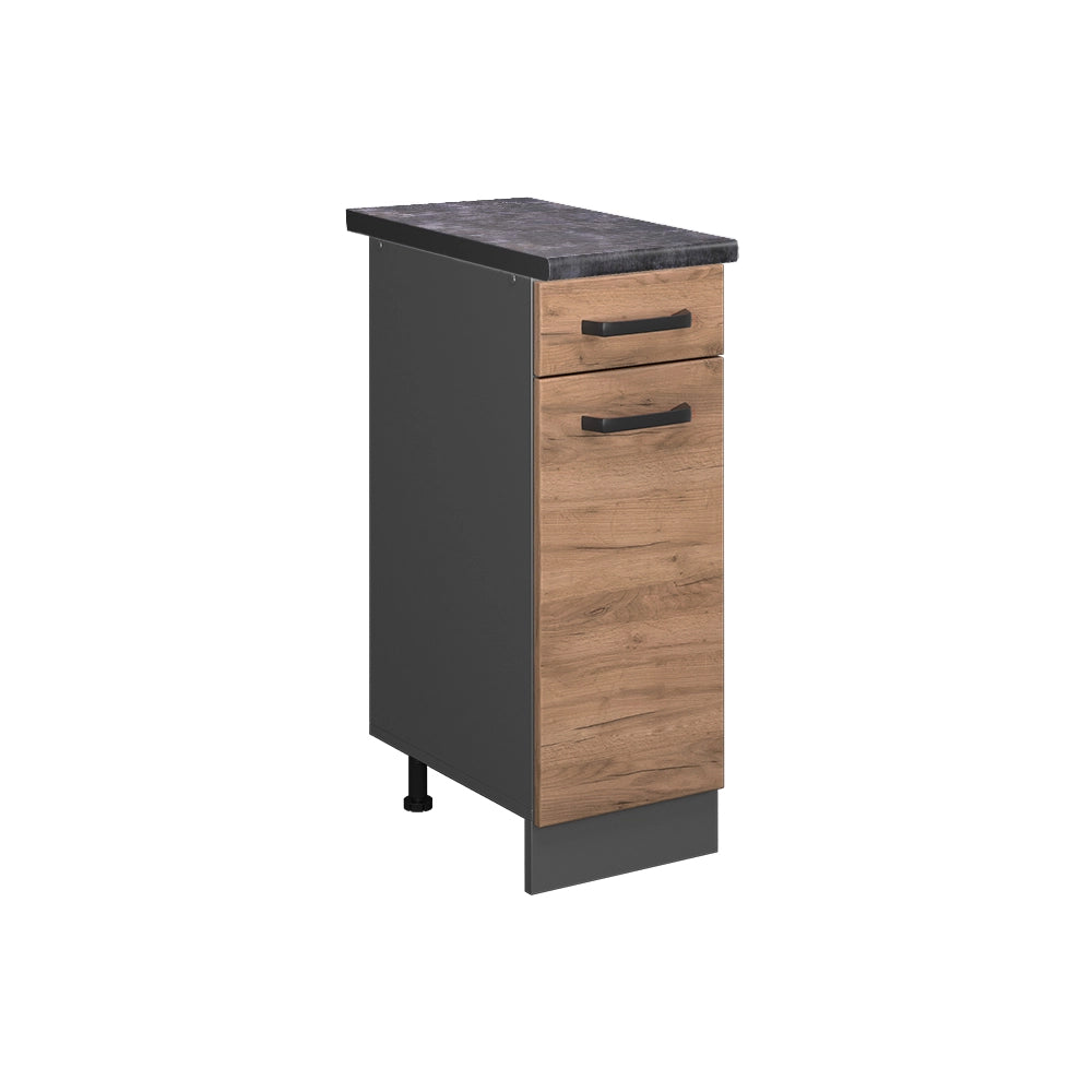 Vicco Mobiletto base per cucina Quercia dorata 30 cm , PL Antracite