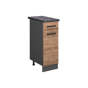Vicco Mobiletto base per cucina Quercia dorata 30 cm , PL Antracite