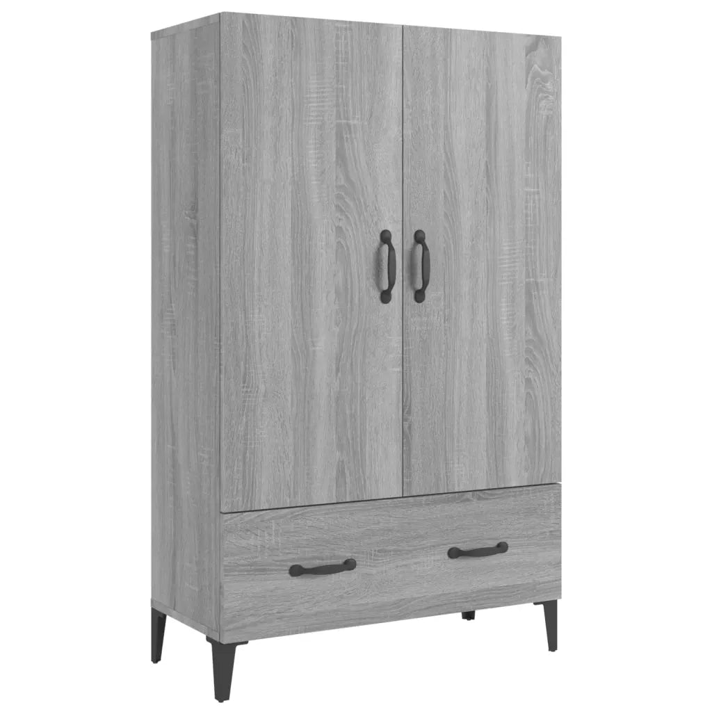 Credenza Grigio Sonoma 70x31x115 cm in Legno Multistrato 817475