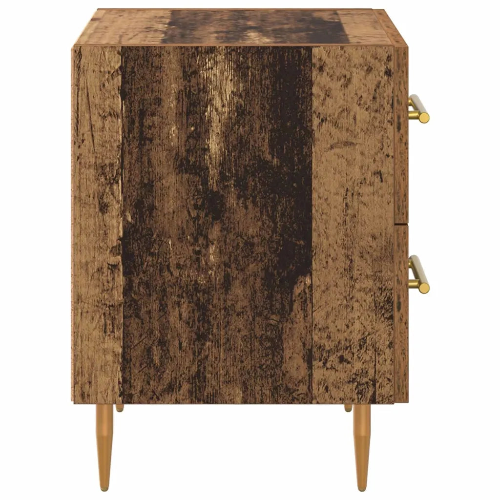 Armadio da Notte 2 pcs Legno vecchio 40 x 35 x 47,5 cm