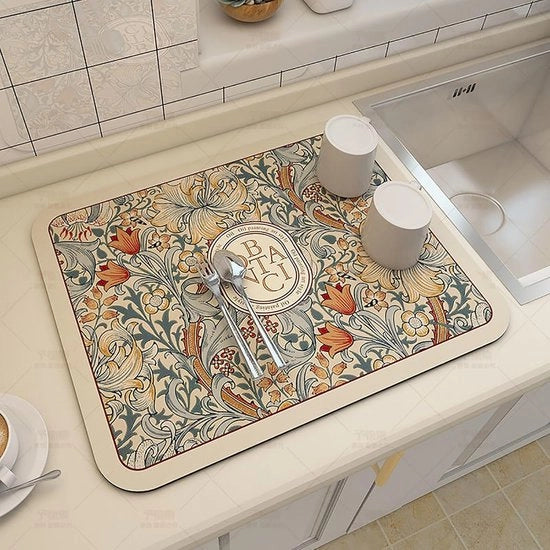 Mat di assorbimento - assorbente e spazievendente - 1 pezzo - materiale naturale - 40 x 50 cm