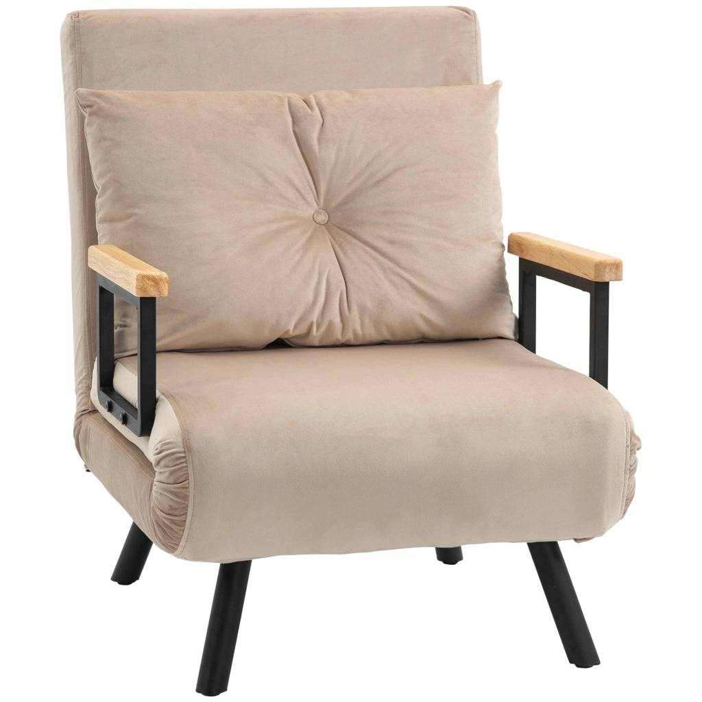 POLTRONA LETTO 63 x 73 x 81 cm Beige in poliestere