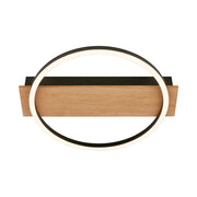 Plafoniera Contemporanea Kada Metallo Nero Led Integrato 13W 3000K Ip20