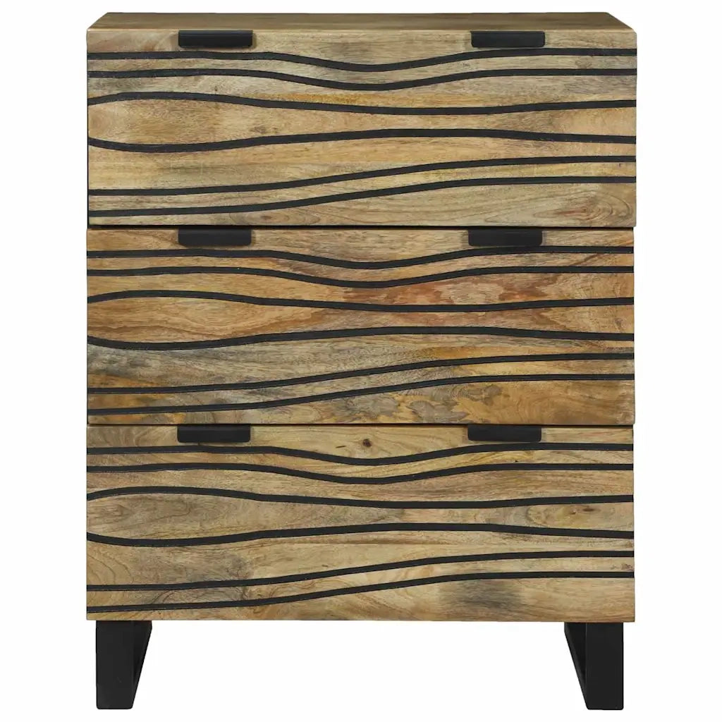 Credenza-Buffet-Armadio da cucina Marrone 60 x 33.5 x 75 cm Legno massello di mango 671915