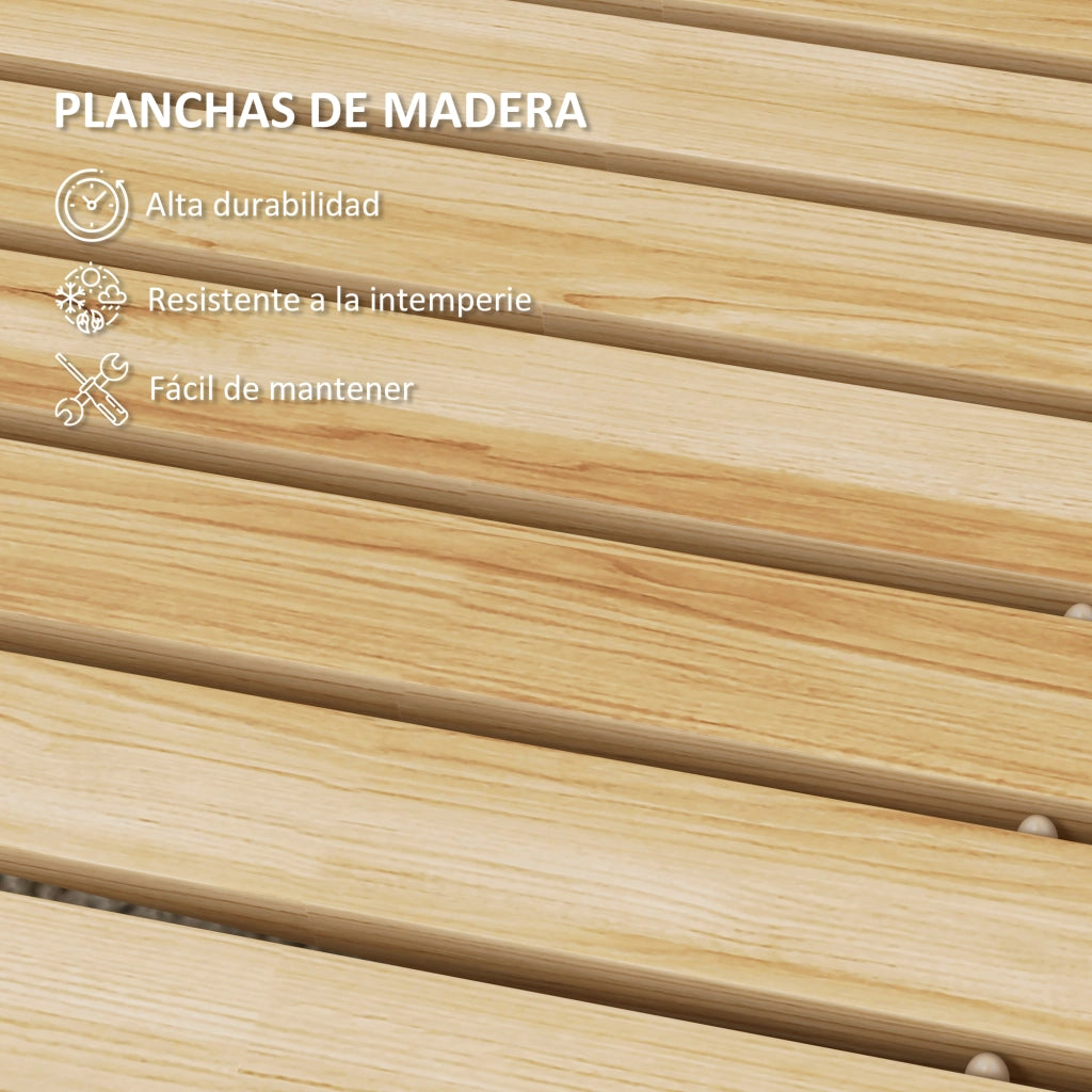 Camino da Giardino in Legno ¨C zephmum ¨C 120x38 cm Legno Naturale