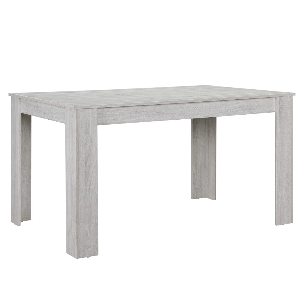 Tavolo da pranzo con 6 sedie marroni 140 x 90 cm marrone 03_0004038