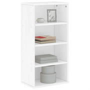 Armadietto Laterale ODDA Bianco 40x24x79 cm Legno Massello Pino 4103602