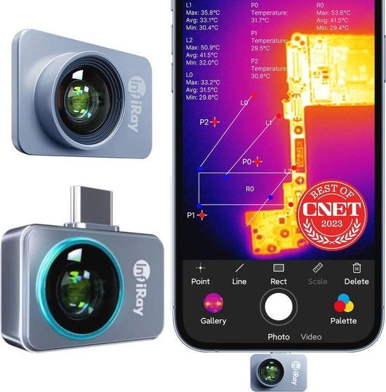 Termocamera con Android e lente macrolens magnetica - risoluzione 256x192 e progetto compattibile per uso domestico ed industriale