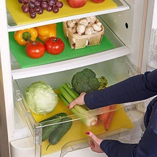 Tappetino antibatterico antimuffa per frigorifero Orion, vassoio freschezza 47x30cm