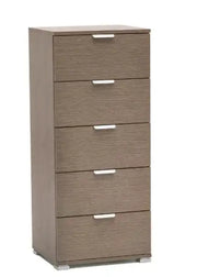 Cassettiera 5 cassetti rovere grigio già montato L45 H103 P41