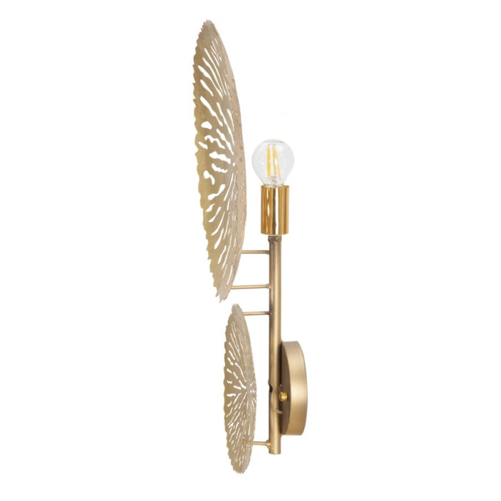 Lampada a Parete VKH48, Oro, Metallo, 28,5x8x46 cm
