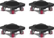 Set di 4 Ruote per Mobili Ruote TPE soffici, 360° girevoli, capacità di carico per unità 75 kg